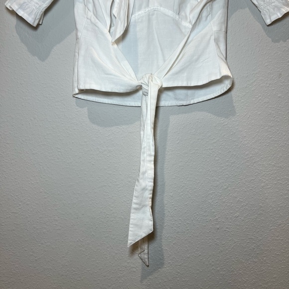 Abercrombie & Fitch Women’s White Open Tie Back Size S - Picture 7 of 10